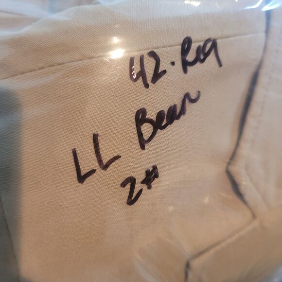 LL BEAN Field Jacket Utility Coat Safari Unstructured Blazer Elbow Patches SZ 42 - Picture 15 of 16